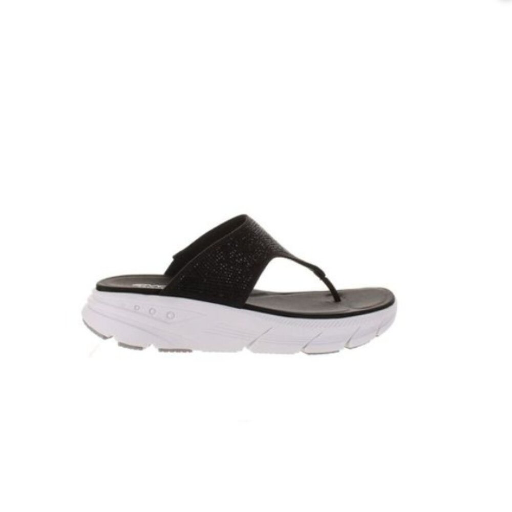 Easy Spirit Emove Moon2 Black Sparkly Sandals Size 9.5 M